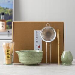  Bambusz Matchy Chashaku Tea Ajándék Szett