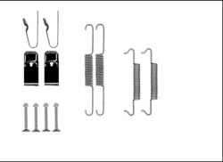 TEXTAR Súprava príslušenstva, čeľusť parkovacej brzdy TEXTAR 97043200 (97043200)