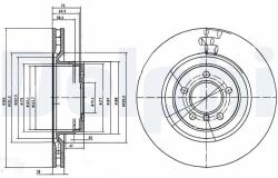 DELPHI Brzdový kotúč DELPHI BG9009C (BG9009C)