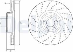 DELPHI Brzdový kotúč DELPHI BG9215C (BG9215C)