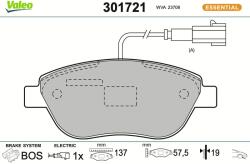 VALEO Sada brzdových platničiek kotúčovej brzdy VALEO 301721 (301721)