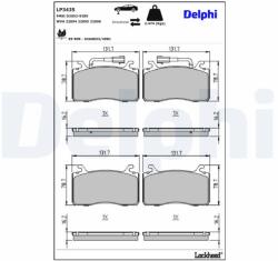 DELPHI Klocki Hamulcowe Przod (lp3435)