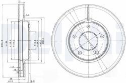 DELPHI Brzdový kotúč DELPHI BG3547 (BG3547)
