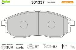 VALEO Sada brzdových platničiek kotúčovej brzdy VALEO 301337 (301337)