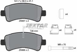 TEXTAR Sada brzdových platničiek kotúčovej brzdy TEXTAR 2598701 (2598701)