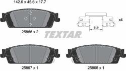 TEXTAR Sada brzdových platničiek kotúčovej brzdy TEXTAR 2586601 (2586601)
