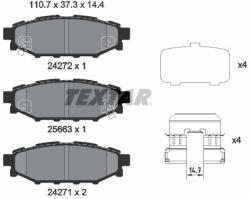 TEXTAR Sada brzdových platničiek kotúčovej brzdy TEXTAR 2427201 (2427201)