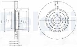 DELPHI Brzdový kotúč DELPHI BG9843 (BG9843)