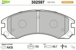 VALEO Sada brzdových platničiek kotúčovej brzdy VALEO 302597 (302597)
