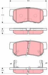 TRW Sada brzdových platničiek kotúčovej brzdy TRW GDB3298 (GDB3298)