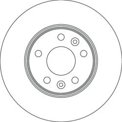 TRW Brzdový kotúč TRW DF6720S (DF6720S)