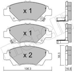 METELLI Sada brzdových platničiek kotúčovej brzdy METELLI 22-0865-0 (22-0865-0)