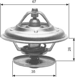 GATES Termostat chladenia GATES TH11680G1 (TH11680G1)