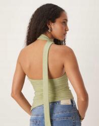 Motel zöld aszimmetrikus csillámos felső N08 igs Xs