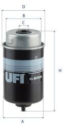 UFI Palivový filter UFI 24. A86.00 (24.A86.00)
