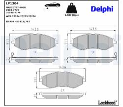 DELPHI Klocki Ham. Chevrolet Lacetti Przod (lp1304)