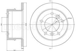 METELLI Brzdový kotúč METELLI 23-0491 (23-0491)