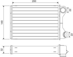 VALEO Výmenník tepla vnútorného kúrenia VALEO 811569 (811569)