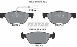 TEXTAR Sada brzdových platničiek kotúčovej brzdy TEXTAR 2322201 (2322201)