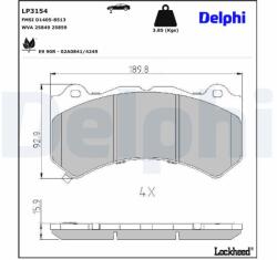DELPHI Klocki Ham. Jeep Cherokee Iv 11- (lp3154)