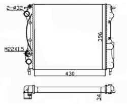 NRF Chladič motora NRF 58934A (58934A)