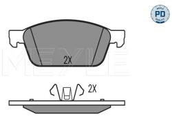 MEYLE Sada brzdových platničiek kotúčovej brzdy MEYLE 025 257 3618/PD (025 257 3618/PD)