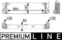 MAHLE Chladič plniaceho vzduchu MAHLE CI 180 000P (CI 180 000P)