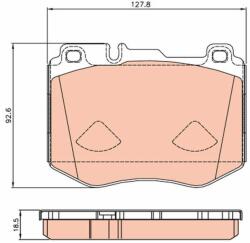 TRW Sada brzdových platničiek kotúčovej brzdy TRW GDB2081 (GDB2081)