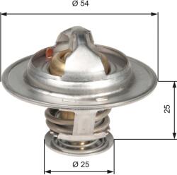 GATES Termostat chladenia GATES TH13076G1 (TH13076G1)