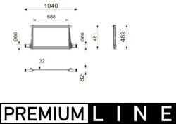 MAHLE Chladič plniaceho vzduchu MAHLE CI 743 000P (CI 743 000P)