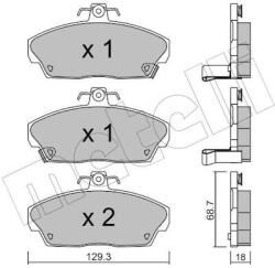 METELLI Sada brzdových platničiek kotúčovej brzdy METELLI 22-0174-0 (22-0174-0)