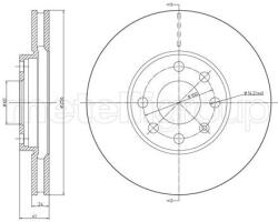 METELLI Brzdový kotúč METELLI 23-0490C (23-0490C)