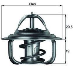 MAHLE Termostat chladenia MAHLE TX 1 83D (TX 1 83D)