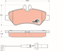 TRW Sada brzdových platničiek kotúčovej brzdy TRW GDB1697 (GDB1697)