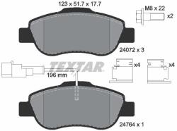 TEXTAR Sada brzdových platničiek kotúčovej brzdy TEXTAR 2407202 (2407202)