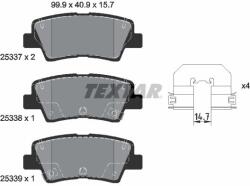 TEXTAR Sada brzdových platničiek kotúčovej brzdy TEXTAR 2533703 (2533703)