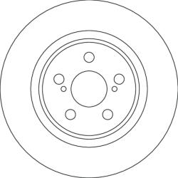 TRW Brzdový kotúč TRW DF4641 (DF4641)
