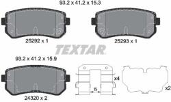 TEXTAR Sada brzdových platničiek kotúčovej brzdy TEXTAR 2529201 (2529201)