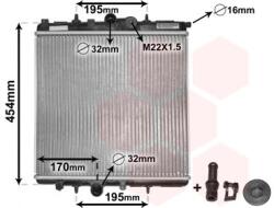 VAN WEZEL Chladič motora VAN WEZEL 40002243 (40002243)