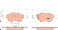 TRW Sada brzdových platničiek kotúčovej brzdy TRW GDB1419 (GDB1419)