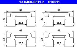 ATE Súprava príslušenstva, obloženie kotúčovej brzdy ATE 13.0460-0511.2 (13.0460-0511.2)