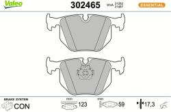 VALEO Sada brzdových platničiek kotúčovej brzdy VALEO 302465 (302465)