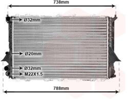 VAN WEZEL Chladič motora VAN WEZEL 03002077 (03002077)
