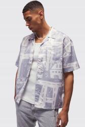 Boohooman rövid ujjú ing B16 mintás M-es méret