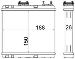 MAHLE Výmenník tepla vnútorného kúrenia MAHLE AH 247 000S (AH 247 000S)