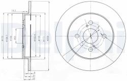 DELPHI Brzdový kotúč DELPHI BG4055 (BG4055)