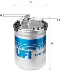 UFI Palivový filter UFI 24.437. 00 (24.437.00)