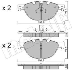 METELLI Sada brzdových platničiek kotúčovej brzdy METELLI 22-0830-0 (22-0830-0)