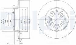 DELPHI Tarcza Ham. Audi A4 04-08 (bg2753c)