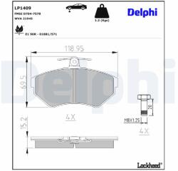DELPHI Klocki Ham. Audi 80/a4 (lp1409)